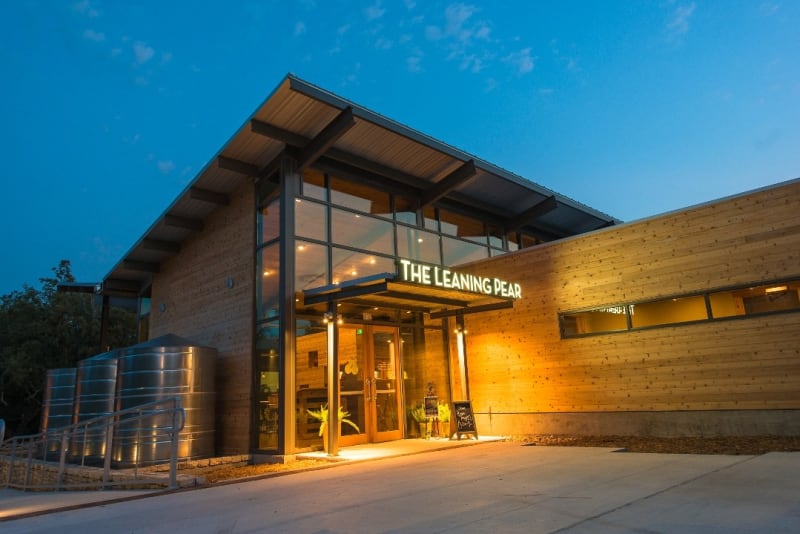 The Leaning Pear indoor-outdoor dining in Wimberley